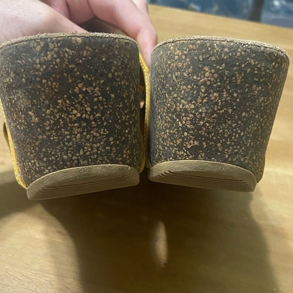 Dansko EUC Susie mango color wedge platform adjustable sandals cork, leather 8.5 - Picture 7 of 10